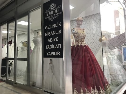 Ebruli gelinlik moda tasarım