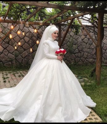 Etka Lina Tesettür Gelinlik / Türban Tasarım / Tesettür Kuaför / Ankara Tesettür Gelin Başı