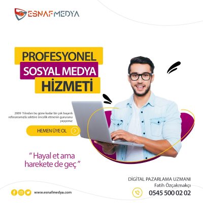 ESNAF MEDYA Web Tasarım - E-Ticaret - Sosyal Medya Yönetimi ve SEO Hizmeti