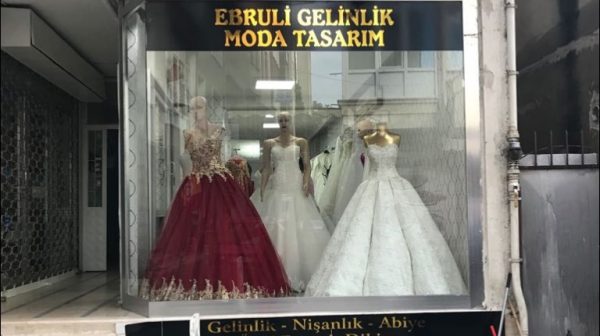 Ebruli gelinlik moda tasarım