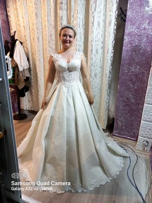 Ebruli gelinlik moda tasarım