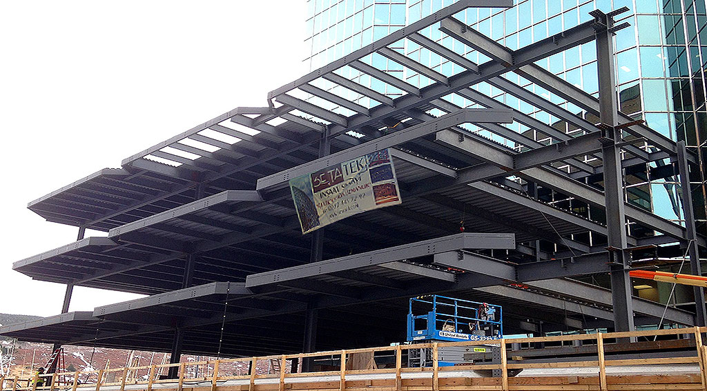 Setatek İnşaat Proje Çelik Yapı - Çelik Çatı Ve Çelik Konstrüksiyon - Mimarlık Mühendislik Logo