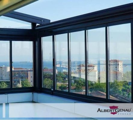 SİSTEM YAPI. Alüminyum ve cam balkon . Albertgenau