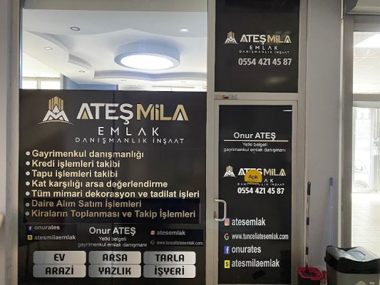 Tunceli Ateş Mila Emlak Danışmanlık